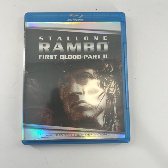 Rambo First Blood Part 2 Sylvester Stallone Blu-Ray DVD Rated R - Picture 1 of 4